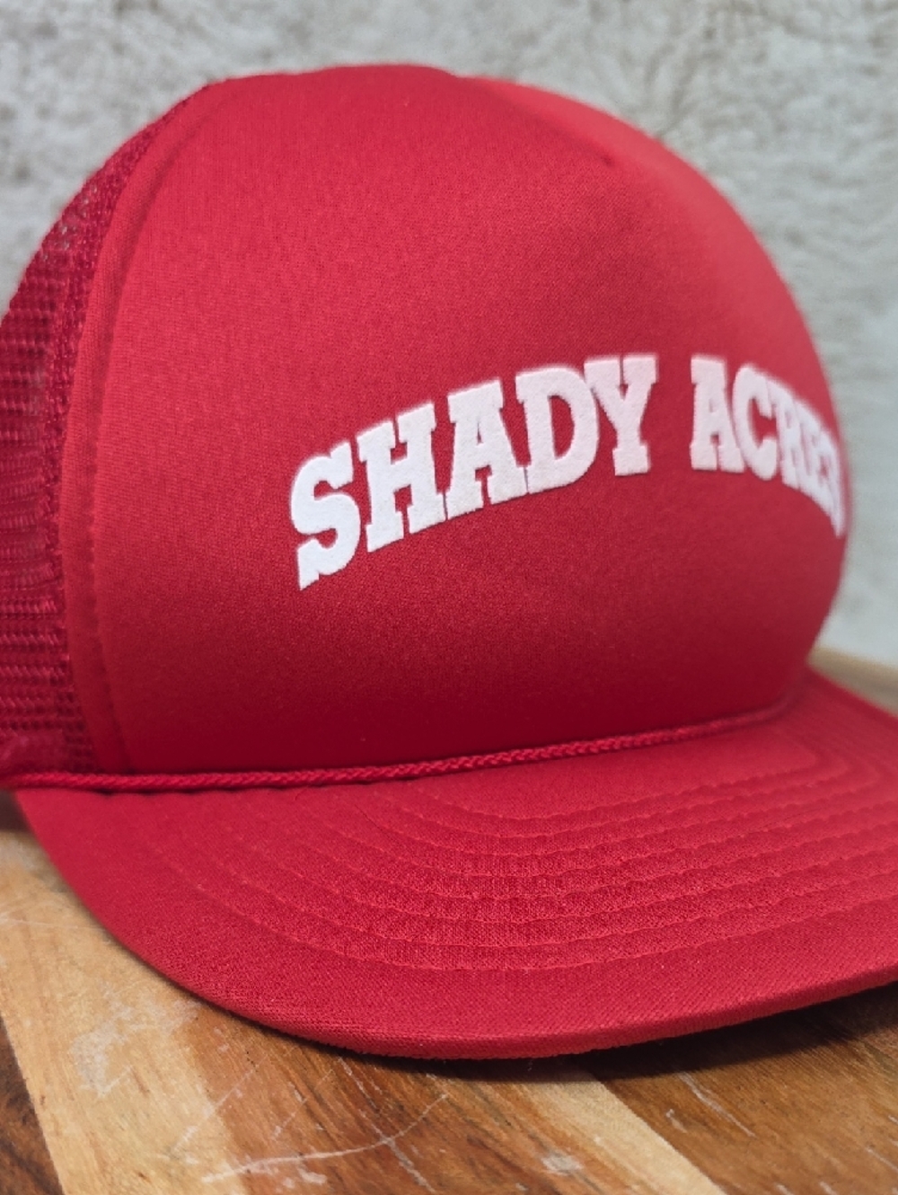 Shady Acres Red Trucker Hat - Picture 2 of 5